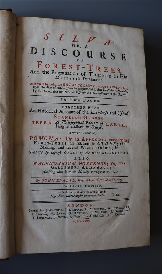 Evelyn, John - Silva: or, a discourse of forest-trees, & Terra: A philosophical discourse of Earth, 2 vols in 1,